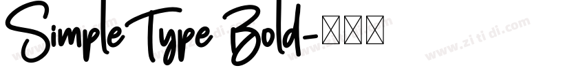 SimpleType Bold字体转换